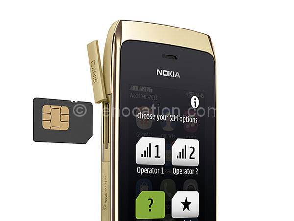 Nokia Asha 310 Sim cards