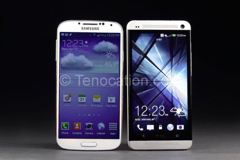 HTC one and galaxy s4