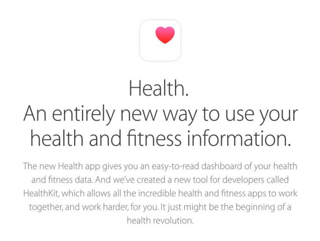 ios 8 Health App