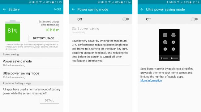 Galaxy S6 Battery saver