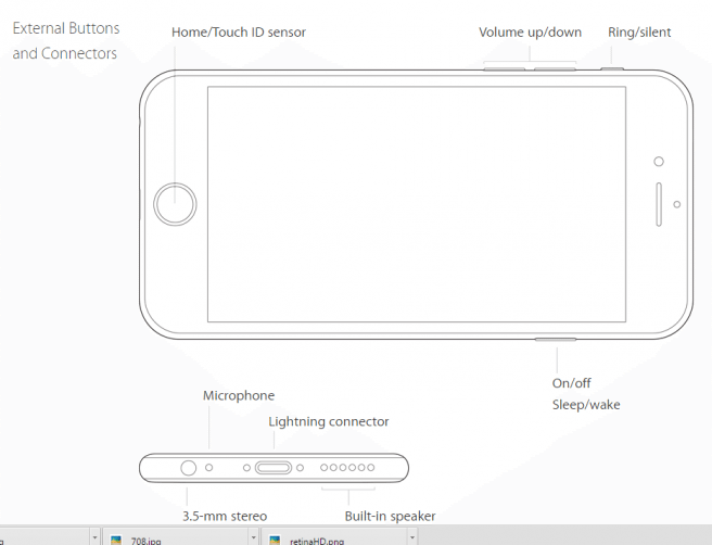 Apple iphone 6s plus Design and Buttons