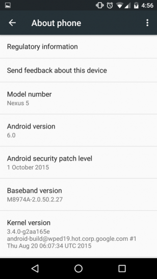 Android 6 Visual Changes