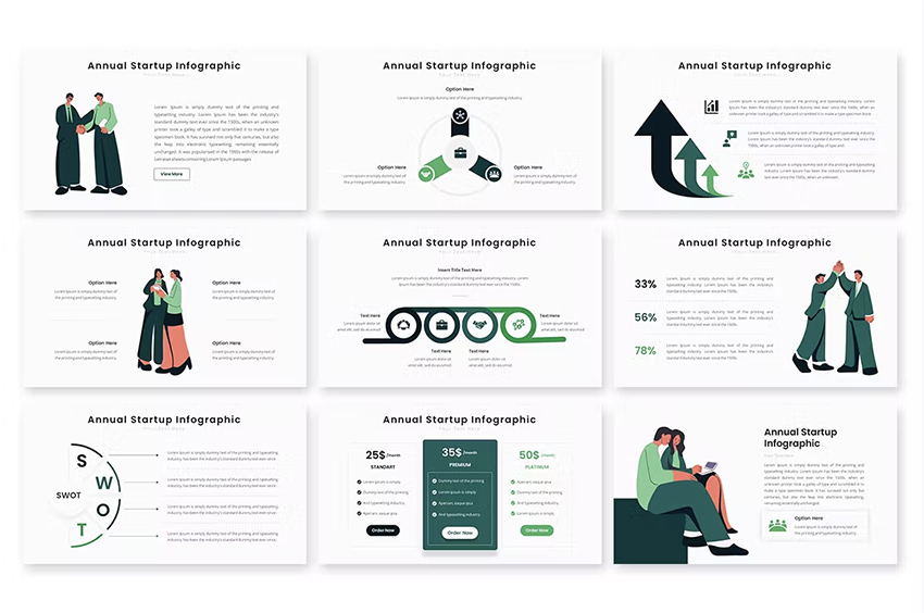 04 Annual Startup Infographic Powerpoint Template 